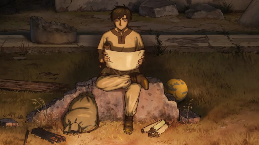Cena promocional da série de anime Historie