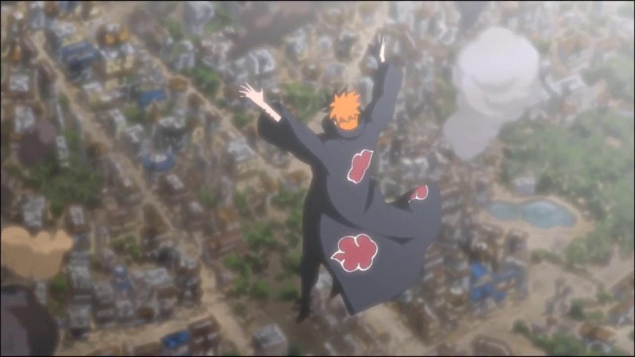 SHINRA TENSEI Pain Destroys Konohagakure