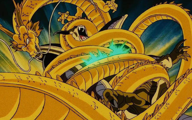 Goku's Dragon Fist attack on Hirudegarn | Credits: Toei Animation
