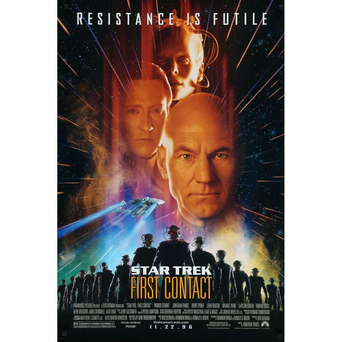 STAR TREK FIRST CONTACT Movie Poster  27x40 in.