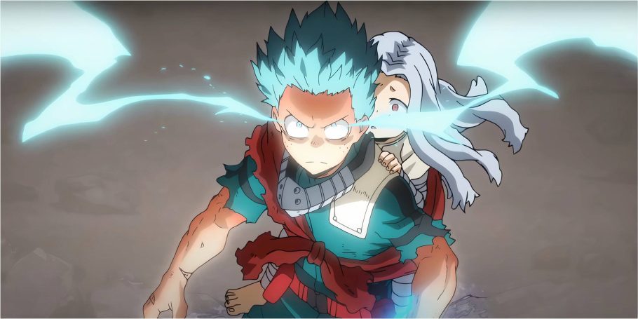 Izuku Midoriya usando Full Cowl 100% contra Overhaul