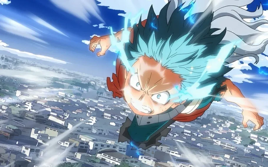 Deku usando One For All a 100%