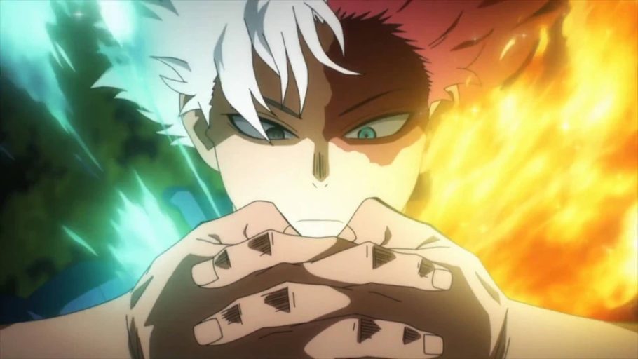 Shoto Todoroki em My Hero Academia