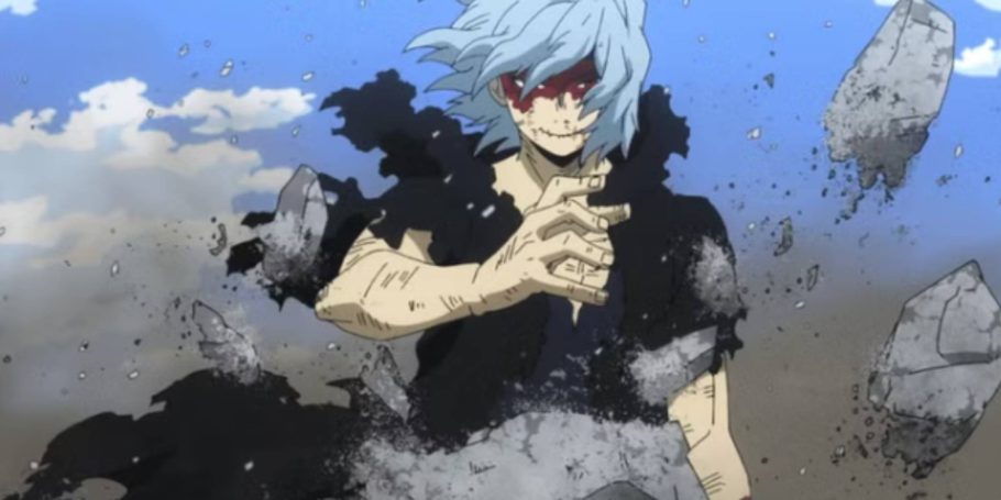 Tomura Shigaraki usa Decay para destruir uma mão