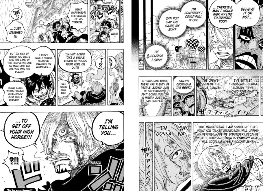 Sanji após os acontecimentos do capítulo 1196 de One Piece