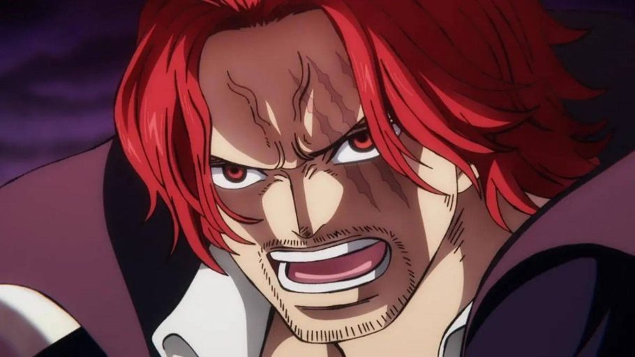 Shanks usando Haki contra Ryokugyu em One Piece