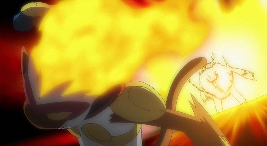 Infernape de Ash contra Electivire de Paul