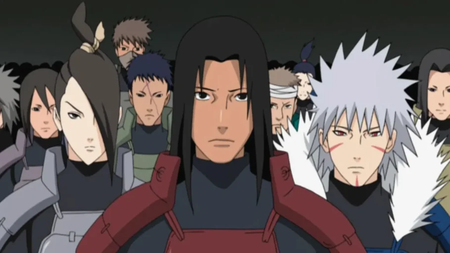 Toka Senju ao lado de Hashirama e Tobirama