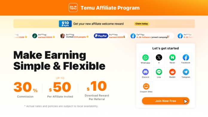 Programa de Afiliados da Temu para Iniciantes Sem Site ou Blog Programa de Afiliados da Temu para Iniciantes Sem Site ou Blog