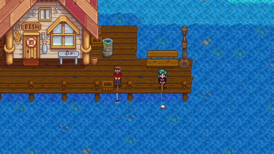 Pesca com Willy em Stardew Valley