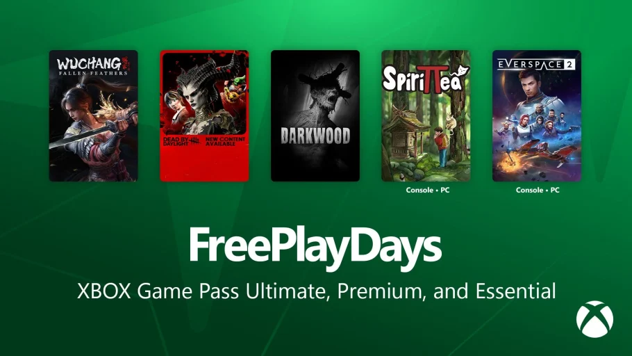 Tela do programa Dias para Jogar de Graça do Xbox